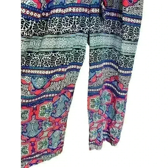 TOMMY BAHAMA Riviera Tiles Sz. Med. Cropped Romper Jumpsuit Beach Cruise‎ Party - Picture 5 of 15